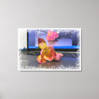 Fleur Freesia sur le clavier