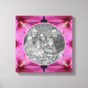 Toile Fleur Hibiscus rose Créez votre propre photo