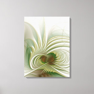 Toile Fleur imaginaire fractale douce et tendresse