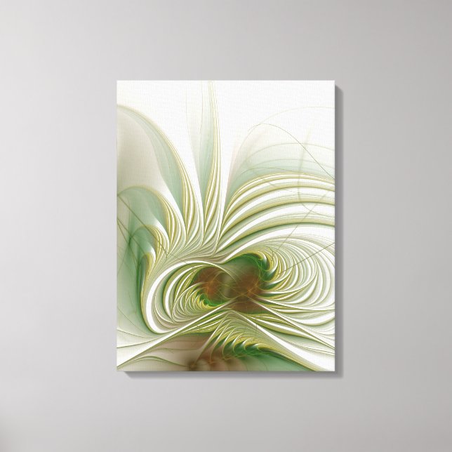 Toile Fleur imaginaire fractale douce et tendresse (Recto)