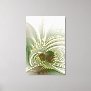 Toile Fleur imaginaire fractale douce et tendresse