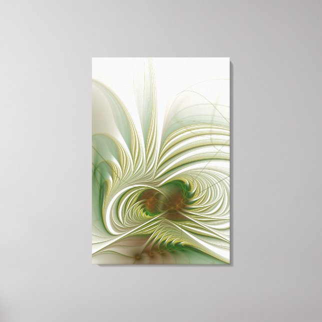 Toile Fleur imaginaire fractale douce et tendresse (Recto)