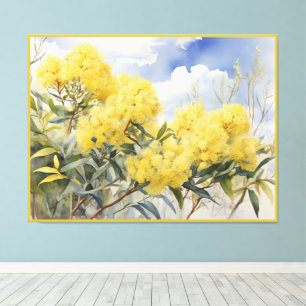 Toile Fleur nationale Australie Golden Wattle