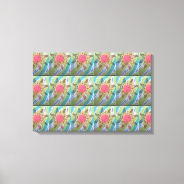 Toile Fleur Pointillée (Recto)