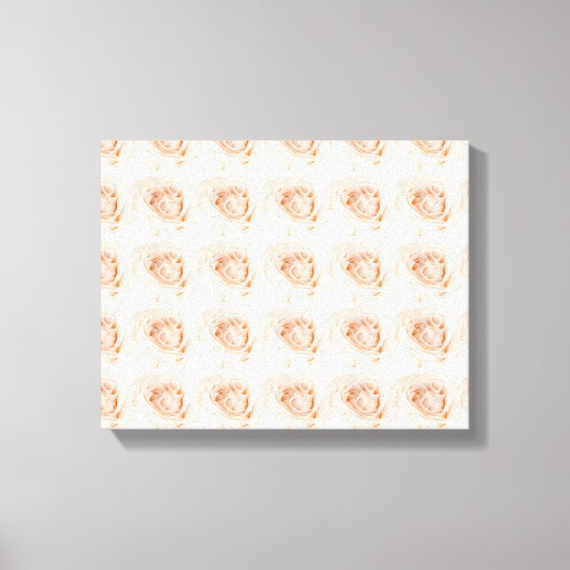 Toile Fleur rose blanche (Recto)