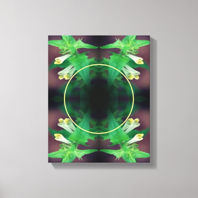 Toile Fleur sauvage blanc minuscule Créez votre propre p (Recto)