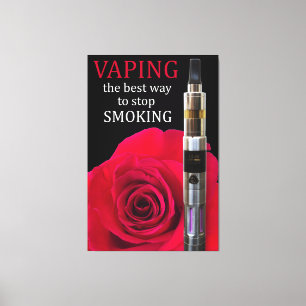 Toile Fleur Vapeur et rose