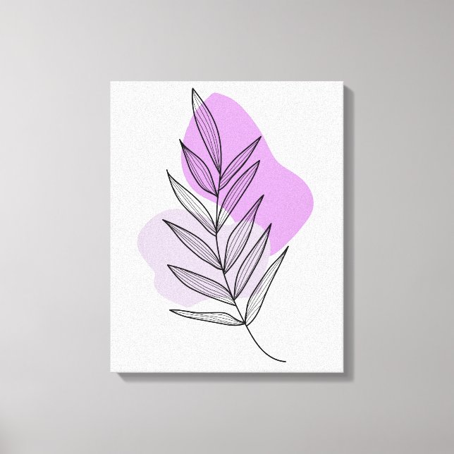 Toile Fleur violette bohème  (Recto)