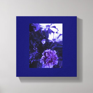 Toile Fleurs Bleues