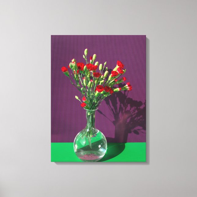 Toile Fleurs | Bouquet Carantion Rouge (Recto)