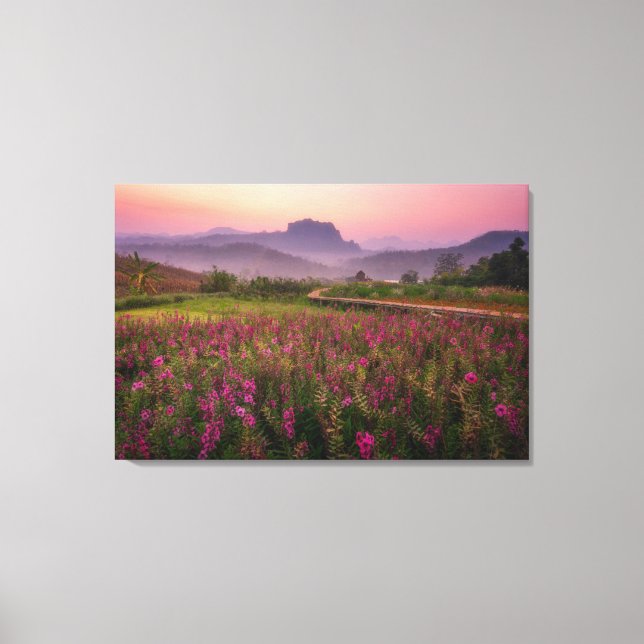 Toile Fleurs | Chiang Dao, Chiang Mai, Thaïlande (Recto)