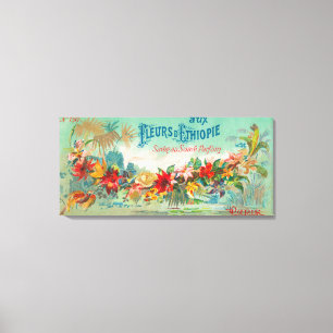 Toile Fleurs D Ethiopie - LabelParis, France