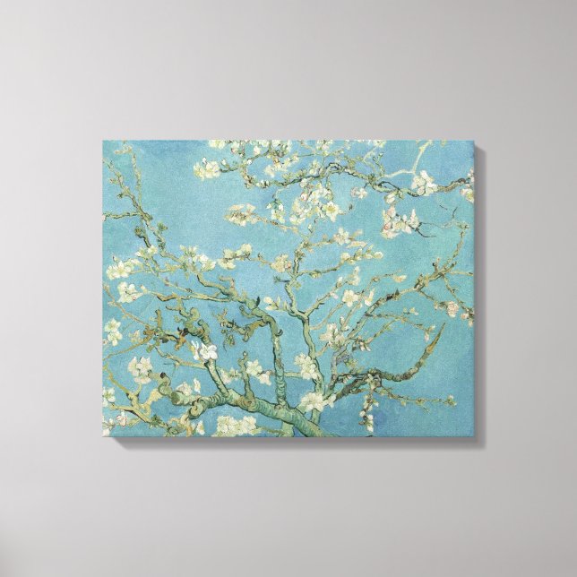 Toile Fleurs d'amandes par Vincent Van Gogh Art (Recto)