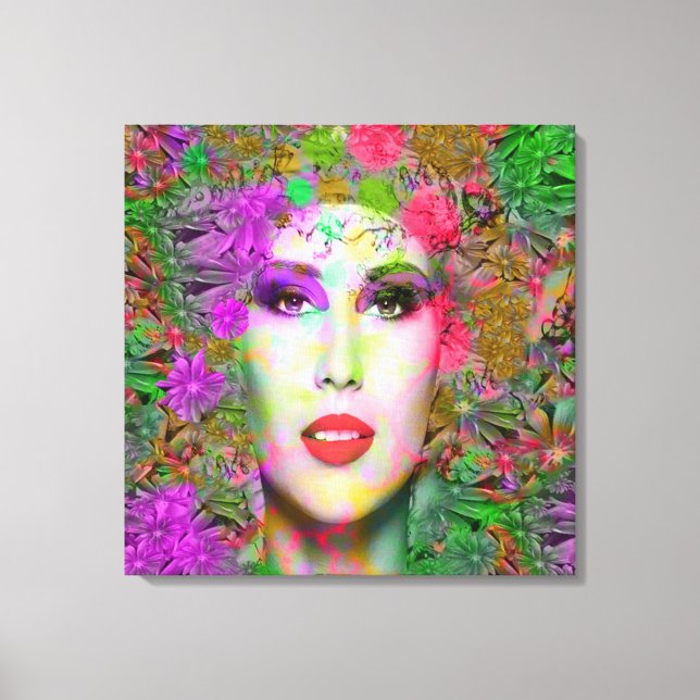 Toile Fleurs dans vos cheveux (Recto)