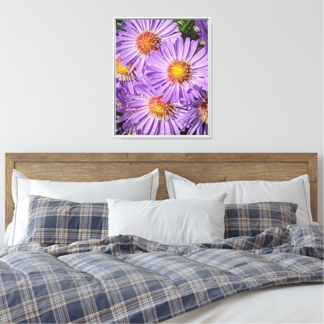 Toile Fleurs d'aster violettes Floral (Insitu(Chambre))