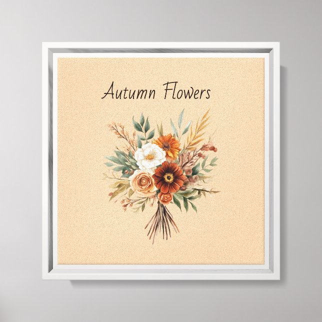 Toile Fleurs d'Automne (Recto)
