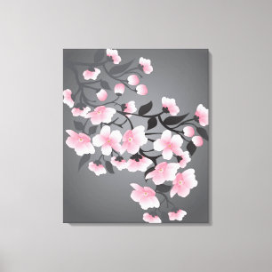 Toile Fleurs de cerisier, Sakura sur l'arrière - plan