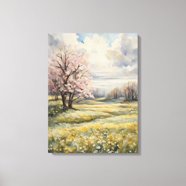 Toile Fleurs de cerisiers roses (Recto)