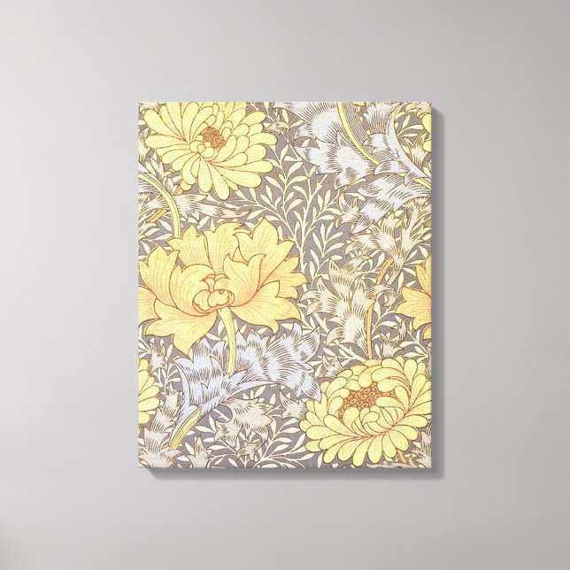 Toile Fleurs de chrysanthème de William Morris (Recto)