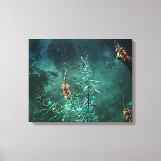 Toile Fleurs de fées au clair de lune de jade (Recto)