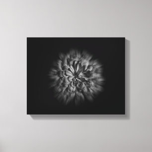 Toile Fleurs de jardin en noir et blanc 48 Flow