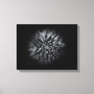 Toile Fleurs de jardin en noir et blanc n° 68 Flow
