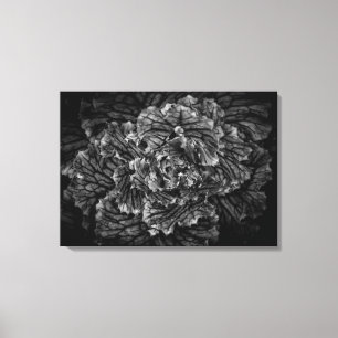 Toile Fleurs De jardin En Noir Et Blanc No 42