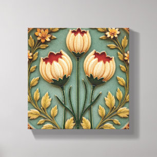 Toile Fleurs de jardin nostalgiques