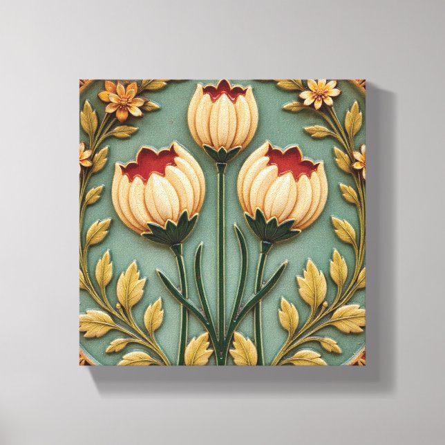 Toile Fleurs de jardin nostalgiques (Recto)