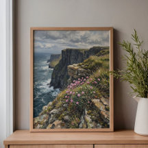 Fleurs de mer et chèvrefeuille des falaises de Moh