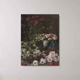 Toile Fleurs de printemps Claude Monet vintages