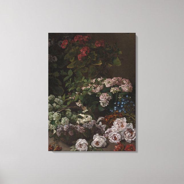 Toile Fleurs de printemps Claude Monet vintages (Recto)