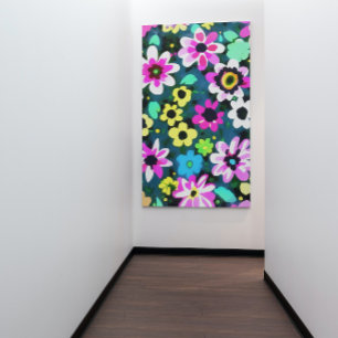 Toile Fleurs de printemps de Boho Abstraites Rétro Viva 