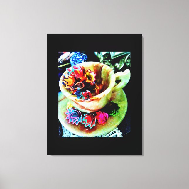 Toile Fleurs de rasage au crayon (Recto)