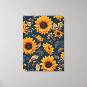 Toile Fleurs de soleil