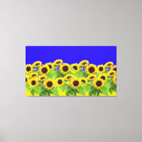 Fleurs de soleil - drapeau ukrainien Paix Liberté 