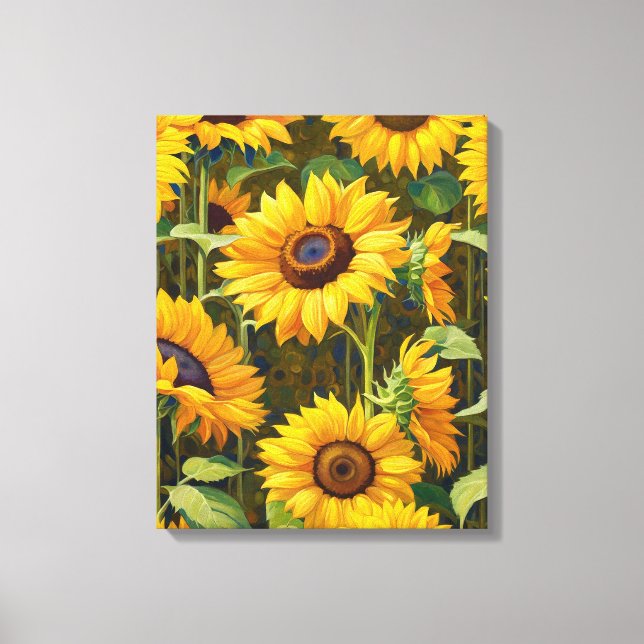 Toile Fleurs de soleil le jour du soleil (Recto)