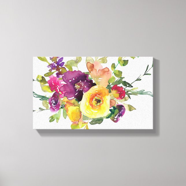 Toile Fleurs d'eau (Recto)