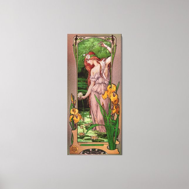 Toile Fleurs d'eau par Élisabeth Sonrel (Recto)