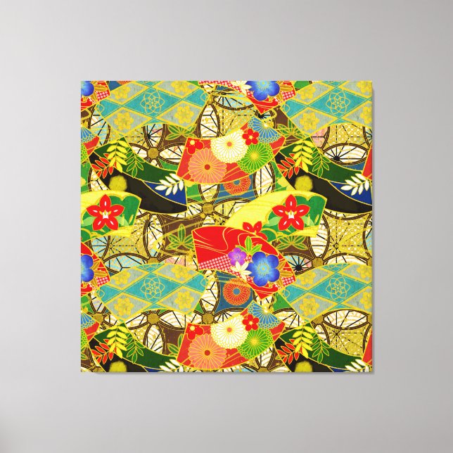 Toile Fleurs d'été (Recto)