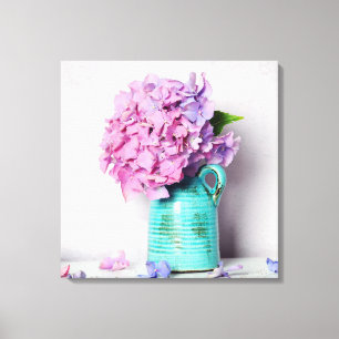 Toile Fleurs d'hortensia