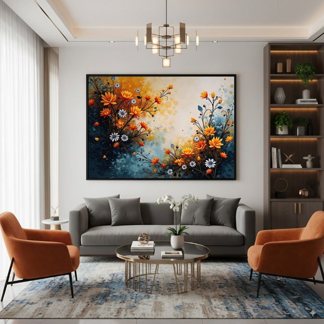 Toile Fleurs en fête (Créateur téléchargé)