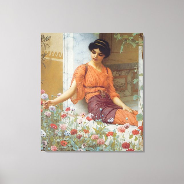 Toile Fleurs estivales par John William Godward Envelopp (Recto)