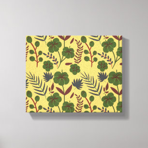 Toile Fleurs et papillons floraux motifs sans soudure