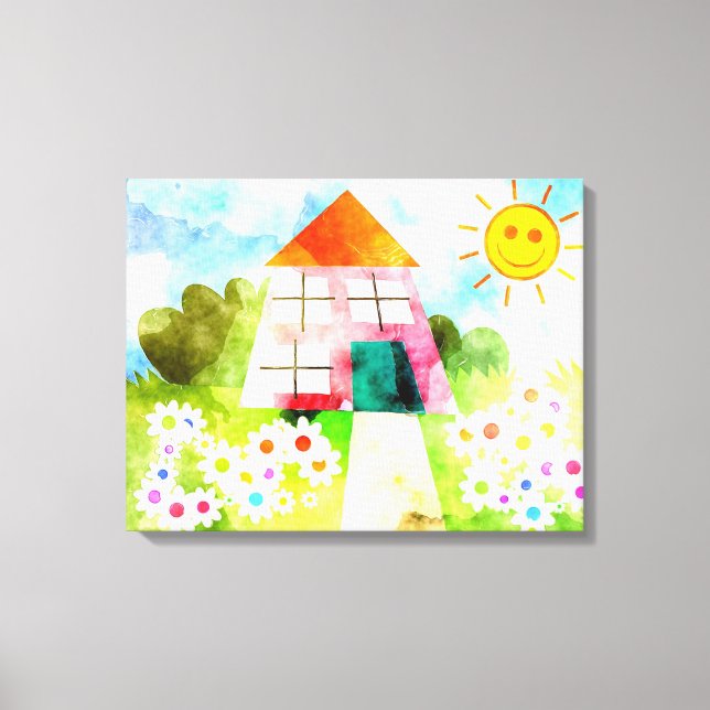 Toile Fleurs et soleil (Recto)