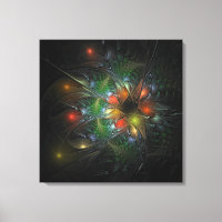 Fleurs imaginaires fractales douces et tendres