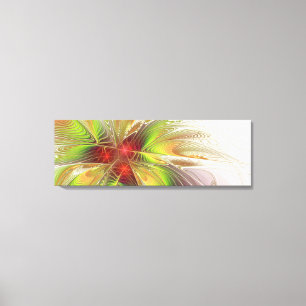 Toile Fleurs imaginaires fractales douces et tendres