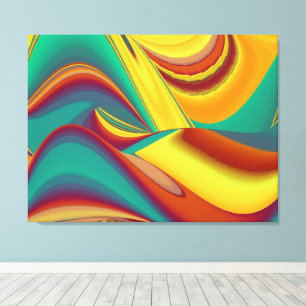 Toile Fleurs Magiques de Printemps Été Automne