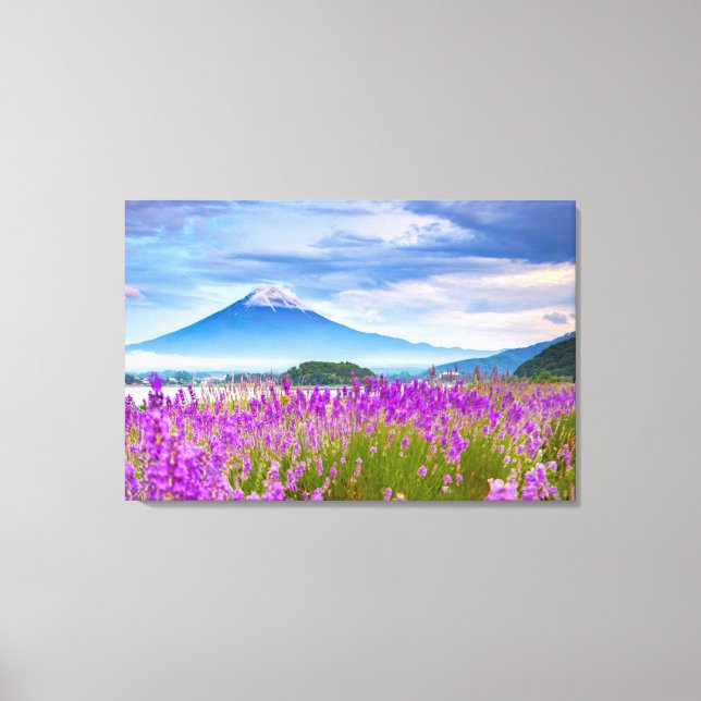 Toile Fleurs | Mont Fugi Japon (Recto)