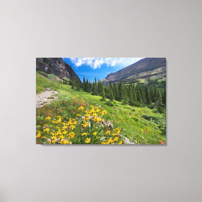 Toile Fleurs | Montana Flower Path (Recto)